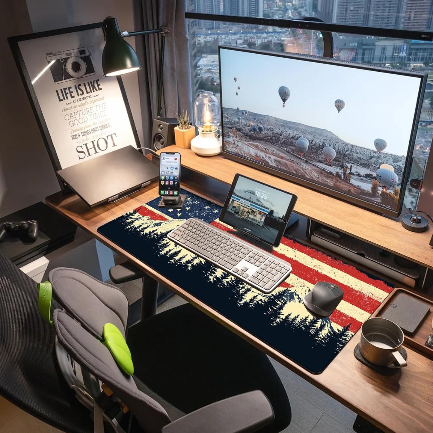 Extended Gaming Mouse Pad (USA Flag)