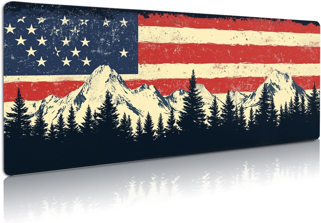 Extended Gaming Mouse Pad (USA Flag)