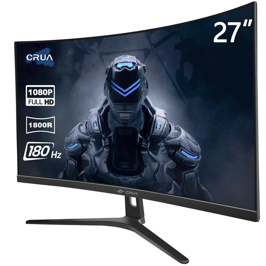 CRUA 27" 165Hz/180Hz Curved Gaming Monitor